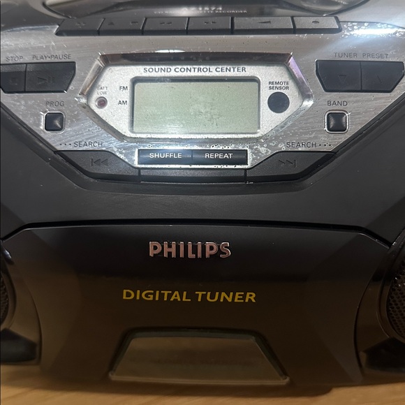 Vintage Philips AZ1574/17  CD Player/ Cassette Radio Portable Boombox Tested - Picture 6 of 17